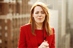 Emma Stone GIF. Interview Gifs Filmsterren Emma stone Lachend 