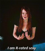 Emma Stone GIF. Dronken Sexy Gifs Filmsterren Emma stone Schreeuwend Crazy stupid love 