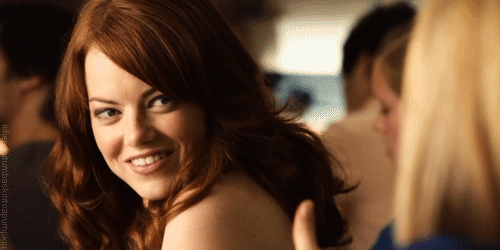 Emma Stone GIF. Easy a Gifs Filmsterren Emma stone Ja Duimen omhoog 
