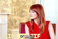 Emma Stone GIF. Flirten Gifs Filmsterren Emma stone Bruinen 