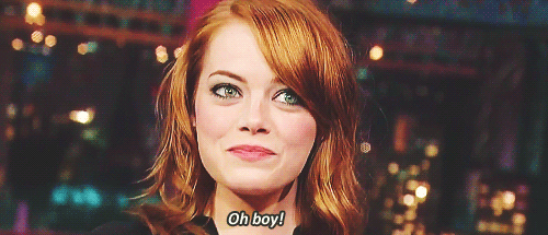 Emma Stone GIF. Gifs Filmsterren Emma stone Glimlachen Oh boy 