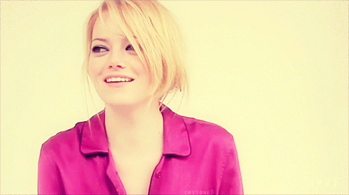 Emma Stone GIF. Gifs Filmsterren Andrew garfield Emma stone Ashton kutcher Nolan gerard funk Nolan funk 