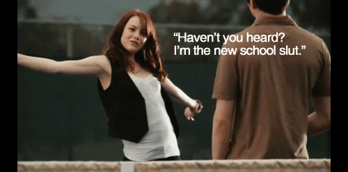Emma Stone GIF. Easy a Gifs Filmsterren Emma stone Gemaakt 