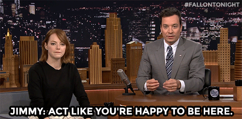 Emma Stone GIF. Gifs Filmsterren Emma stone Plezier Blond 