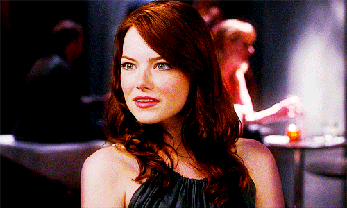 Emma Stone GIF. Verward Gifs Filmsterren Emma stone Wat Krekels Pardon Crazy stupid love 