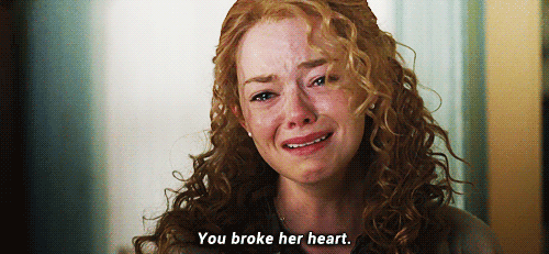 Emma Stone GIF. Huilen Film Gifs Filmsterren Emma stone Hart Verdrietig Gebroken 