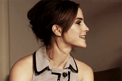 Emma Watson GIF. Emma watson Gifs Filmsterren Glimlach 