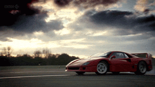 Voertuigen Auto Ferrari Rood Gifs auto&amp;#39;s drift f40 rode auto s16e06 