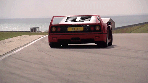 Voertuigen Auto Ferrari Gifs auto&amp;#39;s f40 zijdelings 