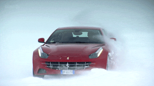 Voertuigen Auto Films en series Ferrari Sneeuw Gifs Top gear drift s18e04 ferrari ff 