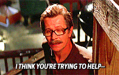 Gary Oldman GIF. Gifs Filmsterren Gary oldman The dark knight Batman begins 