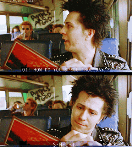 Gary Oldman GIF. Gifs Filmsterren Gary oldman Sid vicieuze Sid en nancy 