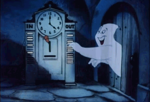 Halloween Casper Spoken Gifs spook werkend casper het vriendschappelijke spook klokken ui 