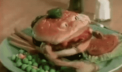 Eten en drinken Gifs Hamburger psychedelische vhs 