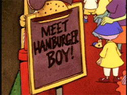 Hamburger GIF. Eten Eten en drinken Voedsel Gifs Hamburger Spongebob squarepants Octo Krabburger 