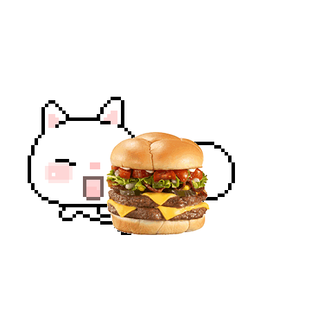 Eten en drinken Voedsel Kat Gifs Hamburger poesje 
