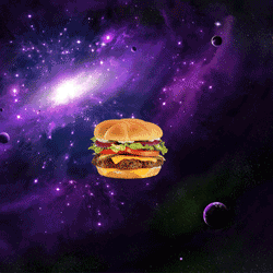 Hamburger GIF. Eten en drinken Ruimte Winnaar Gifs Hamburger Cheeseburger Luiaard Winnend Luiaard in de ruimte 