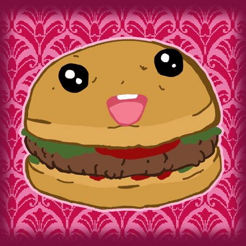 Eten en drinken Kawaii Voedsel Gifs Hamburger eten &amp;amp; drinken mr mr gif 