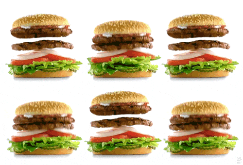 Eten en drinken Gifs Hamburger stuiterende eten &amp;amp; drinken 