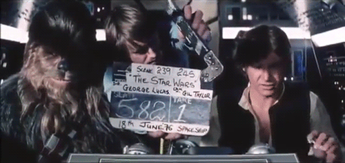 Harrison Ford GIF. Star wars Gifs Filmsterren Harrison ford Bloopers Han solo 