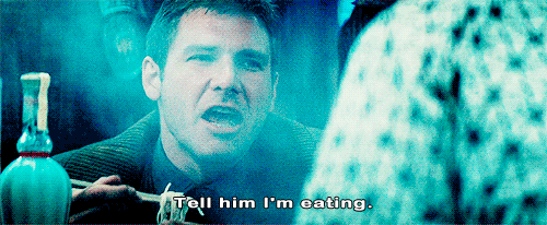 Harrison Ford GIF. Gifs Filmsterren Harrison ford Staren Blade runner 