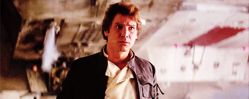 Harrison Ford GIF. Smurfen Beroemdheden Tv Gifs Filmsterren Harrison ford Han solo Onthoofding 