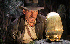 Indiana Jones GIF. Film Films en series Indiana jones Gifs Filmsterren Harrison ford Raiders van de verloren ark Karen allen 