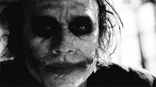 Heath Ledger GIF. Gifs Filmsterren Heath ledger The dark knight Monster Joker 