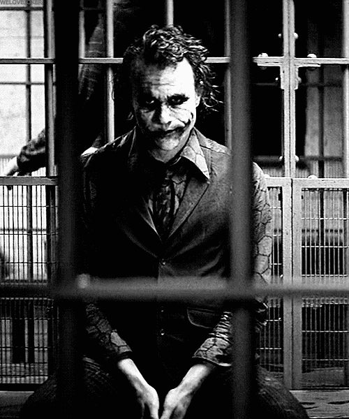 Heath Ledger GIF. Gifs Filmsterren Heath ledger Dark knight De joker 