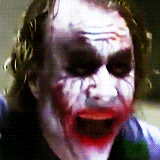 Heath Ledger GIF. Gifs Filmsterren Heath ledger Joker Baman 