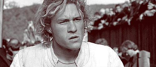 Heath Ledger GIF. Gifs Filmsterren Heath ledger Crackship Freema agyeman 