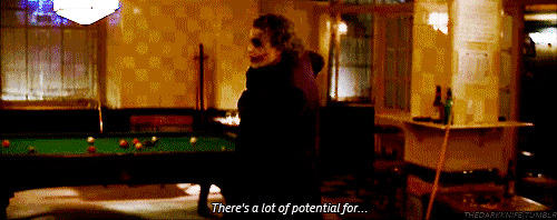 Heath Ledger GIF. Batman Film Gifs Filmsterren Heath ledger The dark knight De joker 