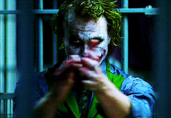 Heath Ledger GIF. Gifs Filmsterren Heath ledger Geanimeerde Animatie Zwart en wit Joker 