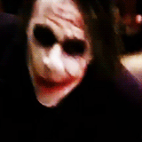 Heath Ledger GIF. Batman Gifs Filmsterren Heath ledger The dark knight De joker 