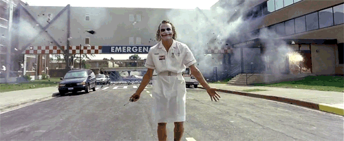 Heath Ledger GIF. Batman Gifs Filmsterren Heath ledger The dark knight Rip Joker 