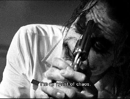 Heath Ledger GIF. Batman Gifs Filmsterren Heath ledger Joker 