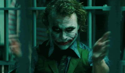 Heath Ledger GIF. Gifs Filmsterren Heath ledger Joker 