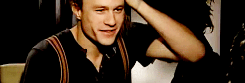 Heath Ledger GIF. Interview Haar Gifs Filmsterren Heath ledger 