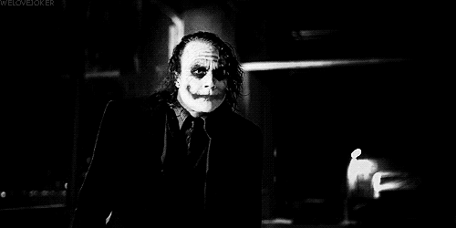 Heath Ledger GIF. Gifs Filmsterren Heath ledger Joker Q en een 