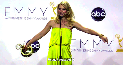 Films en series Homeland Gifs Filmsterren Claire danes Emmy&amp;#39;s het licht van ons leven 