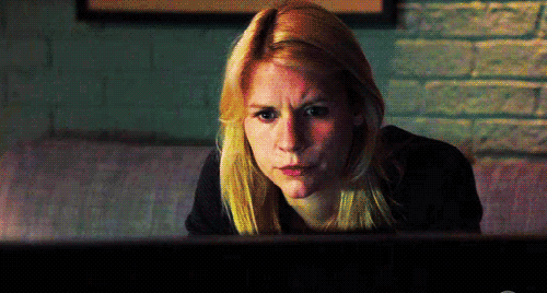 Huilen Films en series Homeland Gifs Filmsterren Claire danes schreeuw griep lelijke schreeuw carrie mathison 