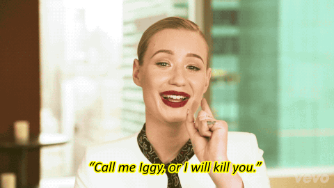Iggy Azalea GIF. Interview Artiesten Gifs Iggy azalea 