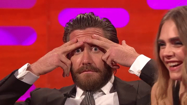 Jake Gyllenhaal GIF. Gifs Filmsterren Jake gyllenhaal Staren Wenkbrauwen 