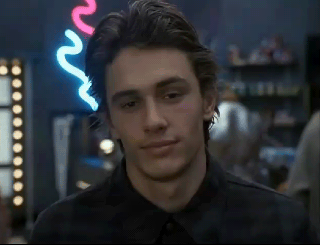 James Franco GIF. Gifs Filmsterren James franco Glimlachen Gekken en nerds 