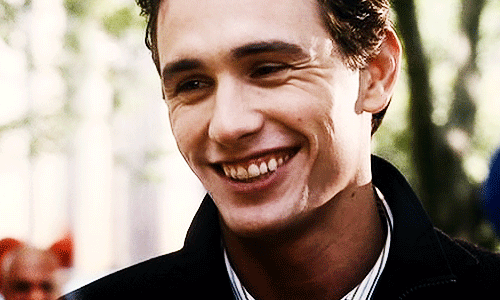 James Franco GIF. Gifs Filmsterren James franco Gelukkig Glimlachen 