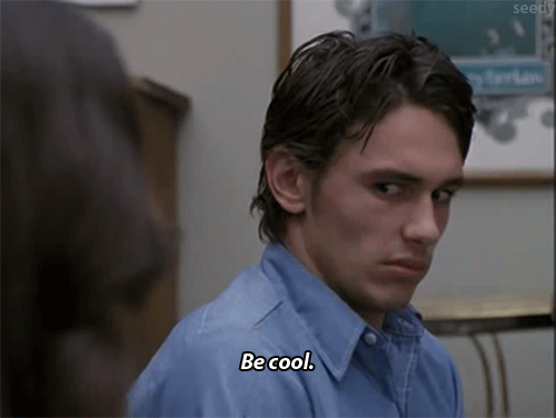 James Franco GIF. Gifs Filmsterren James franco Tv programma Gekken en nerds Wees cool 