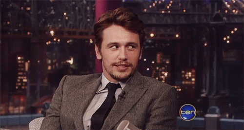 James Franco GIF. Gifs Filmsterren James franco Gelukkig Lachend 