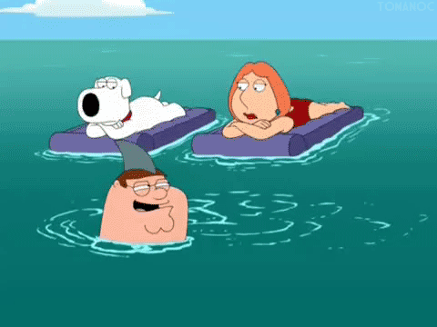 Films en series brian Gifs Jaws haai spotprent 