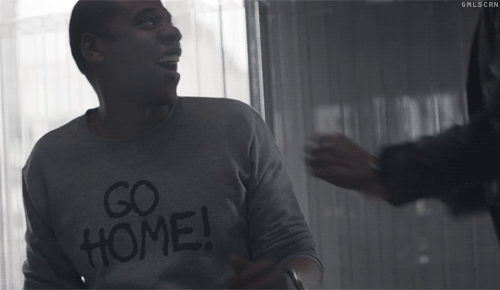 Artiesten Hip hop Gifs Jay Z zwart en wit muziekvideo naar de volgende 
