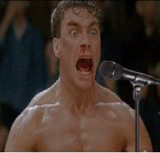 Jean Claude Van Damme GIF. Gifs Filmsterren Jean claude van damme The expendables 